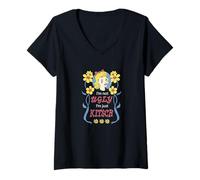 Womens I'm Not Ugly I'm Just Kitsch Funny Retro Ironic Pop Art V-Neck T-Shirt