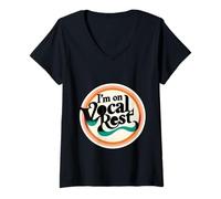 Womens I'm On Vocal Rest Singer Voice Recovery |- V-Neck T-Shirt