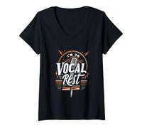 Womens I'm On Vocal Rest Singer Voice Recovery ||- V-Neck T-Shirt