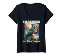 Women's I'm Retired It's 5 O'Clock Everywhere V-Neck T-Shirt