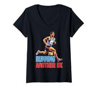 Womens I'm Running Another 5K Marathon Training Goal - V-Neck T-Shirt