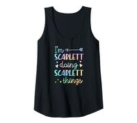 Womens I'm Scarlett Doing Scarlett Things Personalized First Name Tank Top