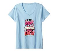Women's I'm Sorry A Tapeworm Made ME EAT IT Diet Humor V-Neck T-Shirt