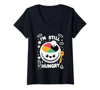 Womens I'm Still Hungry Food Snack Satisfying Cravings |---- V-Neck T-Shirt