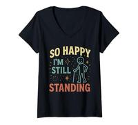Womens I'm Still Standing V-Neck T-Shirt