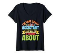 Women's Im that Crazy Activity Assistant Everyone is Talking About V-Neck T-Shirt