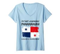 Women's I'm that Legendary Panamanian Everyone is Talking About V-Neck T-Shirt