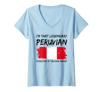 Women's I'm that Legendary Peruvian Everyone is Talking About V-Neck T-Shirt
