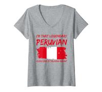 Women's I'm that Legendary Peruvian Everyone is Talking About V-Neck T-Shirt