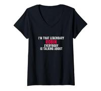 Women's I'm that Legendary Robin Everyone ist Talking About V-Neck T-Shirt