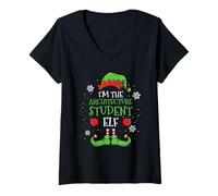 Women's Im The Architecture Student Elf Christmas V-Neck T-Shirt