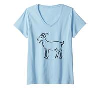Women's I'm The G.O.A.T. Goat V-Neck T-Shirt