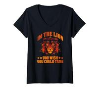 Womens I'm The Lion You Could TAME V-Neck T-Shirt