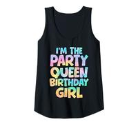 Womens I'm The Party Queen Birthday Girl Celebration Tank Top