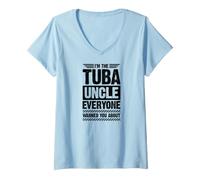 Women's I'm The Tuba Uncle Everyone Warned You About V-Neck T-Shirt