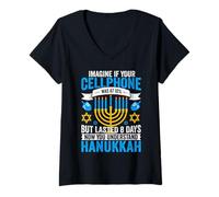 Womens Imagine If Your Cellphone was at 10% But Lasted 8 Days Now Y V-Neck T-Shirt