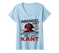 Women's Immanuel Kant Quote Philosophy Student Graduation Apparel V-Neck T-Shirt