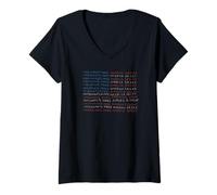 Womens Immigrants Make America Great American Flag V-Neck T-Shirt