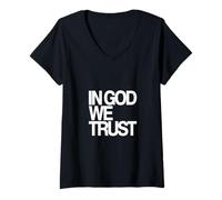 Women's in God We Trust V-Neck T-Shirt