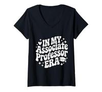 Women's in My Associate Professor Era, Funny Tenured Professor V-Neck T-Shirt