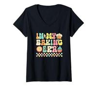 Womens in My Baking Era Baker's Delight V-Neck T-Shirt