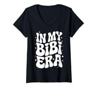 Women's in My Bibi Era, Funny East African Grandma V-Neck T-Shirt