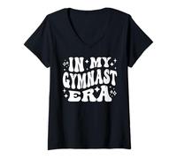 Womens in My Gymnast Era, Gymnastics Team, Tumbling Athlete V-Neck T-Shirt