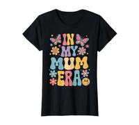 Womens In My Mum Era Groovy Retro Mothers Day Butterfly Women T-Shirt