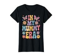 Womens In My Mummy Era Groovy Retro Mothers Day Butterfly Women T-Shirt