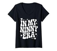 Women's in My Ninny Era, Funny Grandma Nickname V-Neck T-Shirt