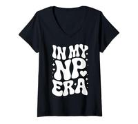Women's in My NP Era, Nurse Practitioner, Advanced Practice Nurse V-Neck T-Shirt