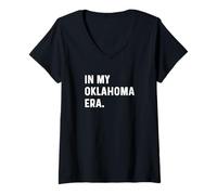 Womens In My Oklahoma Era - Travel Trip Vacation Holiday V-Neck T-Shirt
