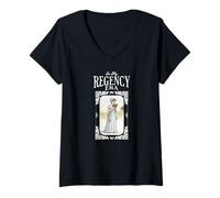 Women's in My Regency Era Jane Austen Style Design V-Neck T-Shirt