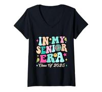 Women's in My Senior Era Class of 2025 V-Neck T-Shirt