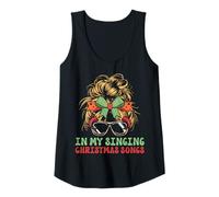 Womens in My Singing Christmas Songs Era - Cute Groovy Xmas Tank Top