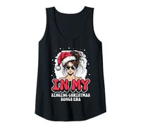 Womens in My Singing Christmas Songs Era - Cute Groovy Xmas Tank Top