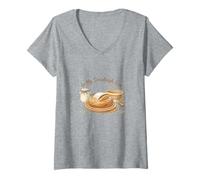 Women's in My Sourdough Era Bread Making Baking Sourdough Starter V-Neck T-Shirt