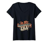 Womens in My Surrogate Era Mother Proud Journey - V-Neck T-Shirt