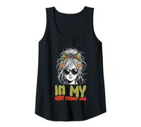 Womens in My Very Merry Era - Cute Groovy Xmas Tank Top