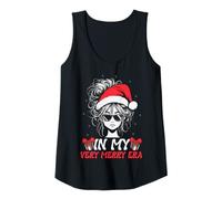 Womens in My Very Merry Era - Cute Groovy Xmas Tank Top