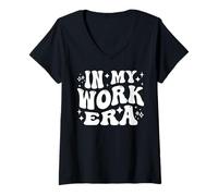 Womens in My Work Era, New Job, Coworker Promotion, Workaholic V-Neck T-Shirt
