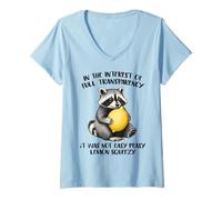Womens in The Interest of Full Transparency It was Not Easy Peasy V-Neck T-Shirt