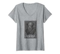 Womens in The Old Gods We Trust, Cosmic Horror Graphic V-Neck T-Shirt