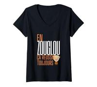Womens in Zouglou It's Always Successful Style Music Ivory Coast V-Neck T-Shirt