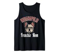 Womens Indianapolis Frenchie Mom French Bulldog Dog Lover Tank Top