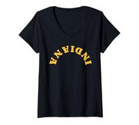 Women's Indianapolis, Hyped for This Sports Era, Indian V-Neck T-Shirt