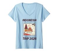 Women's Indonesia Bali Trip 2026 and Indonesian Vacation V-Neck T-Shirt