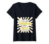 Womens Inspiration All Bodies are Good Bodies Love Positive V-Neck T-Shirt