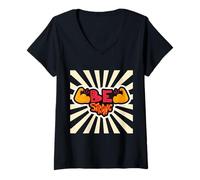 Womens Inspiration Be Strong Love Positive V-Neck T-Shirt