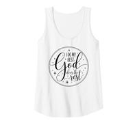 Womens Inspirational Faith Shirt I Do My Best God Does The Rest Tank Top
